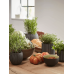 Кашпо пластиковое Capi Nature Groove Planter Ball Black