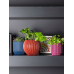 Кашпо пластиковое Capi Nature Groove Special Planter Ball Dark Blue