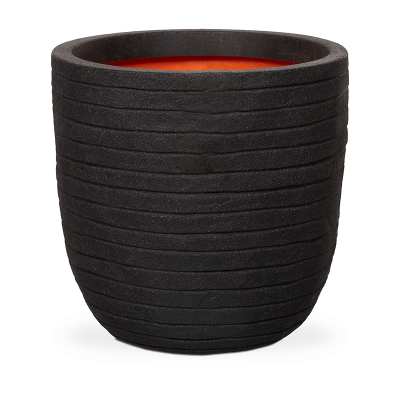 Кашпо пластиковое Capi Nature Row NL Planter Ball Black