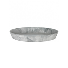 Artstone Saucer Round Grey