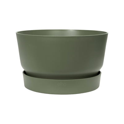 Кашпо пластиковое Greenville Leaf green bowl