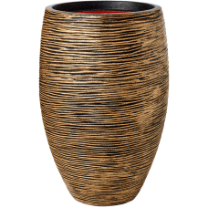 Capi Nature Rib NL Vase Elegant Deluxe Black Gold