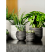 Кашпо пластиковое Capi Nature Rib Planter Ball Black