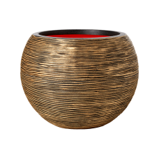 Capi Nature Rib NL Vase Ball Black Gold