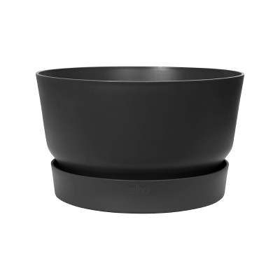 Кашпо пластиковое Greenville Living black bowl