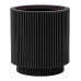 Кашпо пластиковое Capi Nature Groove Vase Cylinder Intense Black