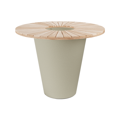 Кашпо пластиковое Otium Olla Table Herba Exclusive White Cork