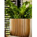 Кашпо пластиковое Capi Nature Groove Planter Ball Black Gold