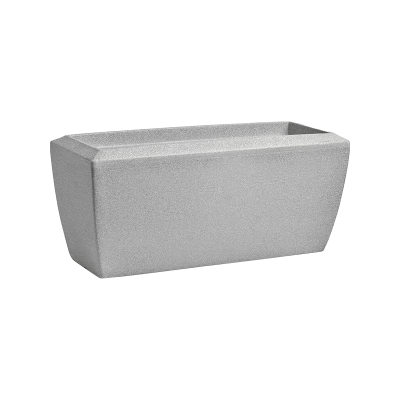 Кашпо пластиковое Capi Arc Granite Planter Rectangle Ivory