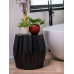 Кашпо пластиковое Capi Nature Groove Special Vase Ball Merlot Red