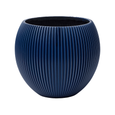 Capi Nature Groove Special Vase Ball Dark Blue