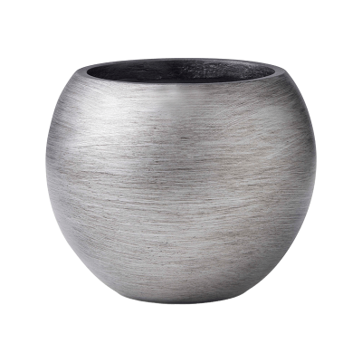 Кашпо пластиковое Capi Lux Retro Vase Ball Silver