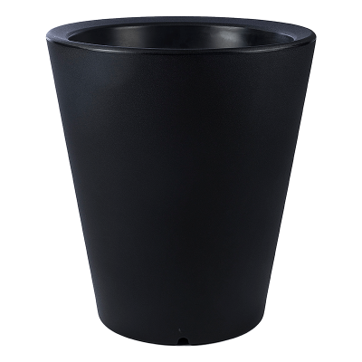 Кашпо пластиковое Otium Olla black