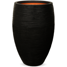 Capi Nature Rib NL Vase Elegant Deluxe Black