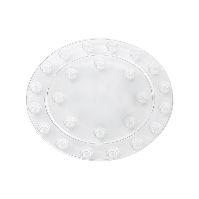 Кашпо пластиковое Floorprotector Round Transparent