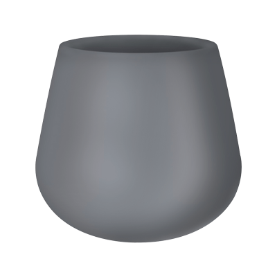 Кашпо пластиковое Pure® Cone Concrete Grey