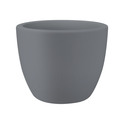Кашпо пластиковое Pure® Soft Round Concrete Grey