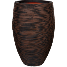Capi Nature Rib NL Vase Vase Elegant Deluxe Dark Brown