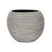 Кашпо пластиковое Capi Nature Rib Vase Ball Ivory