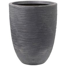 Capi Waste Rib NL Vase Elegant Low Terrazzo Grey