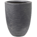 Кашпо пластиковое Capi Waste Rib NL Vase Elegant Low Terrazzo Grey