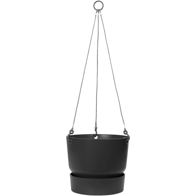 Кашпо пластиковое Greenville Living black hanging basket