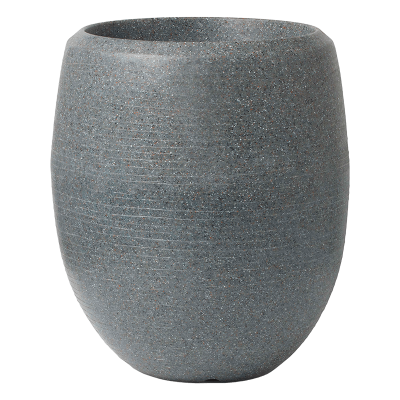 Кашпо пластиковое Capi Arc Granite Vase Elegant Deluxe Anthracite