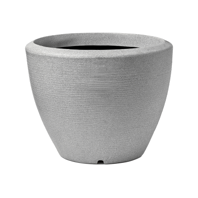 Кашпо пластиковое Capi Arc Granite Planter Ball Ivory