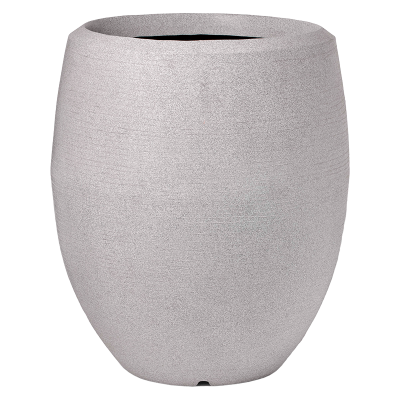 Кашпо пластиковое Capi Arc Granite Vase Elegant Deluxe Ivory