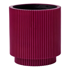 Capi Nature Groove Special Vase Cylinder Purple