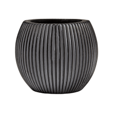 Capi Nature Groove Vase Ball Black