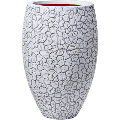 Кашпо пластиковое Capi Nature Clay NL Vase Elegant Deluxe Ivory