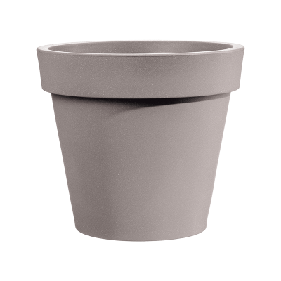 Кашпо пластиковое Rotazionale Easy Round Pot Taupe