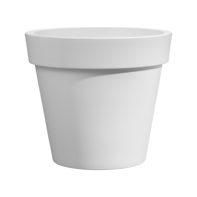 Кашпо пластиковое Rotazionale Easy Round Pot White