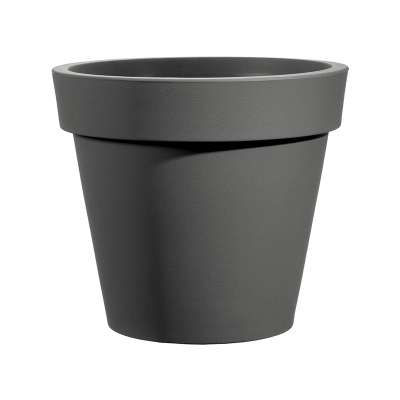 Кашпо пластиковое Rotazionale Easy Round Pot Anthracite